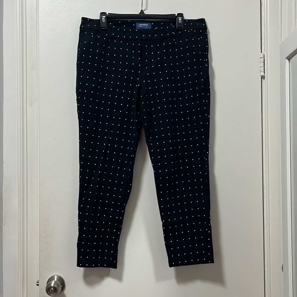 Black Pattern Old Navy Pixie Pants